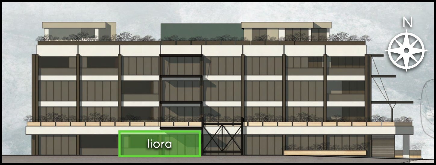 liora highlighted on the elevation design study