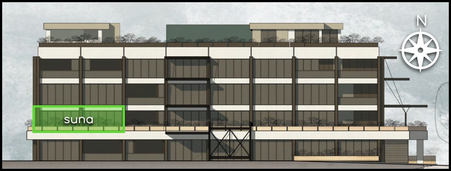 suna highlighted on the elevation design study
