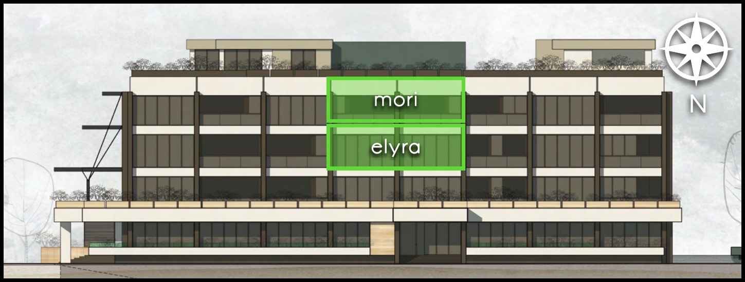 mori highlighted on the elevation design study