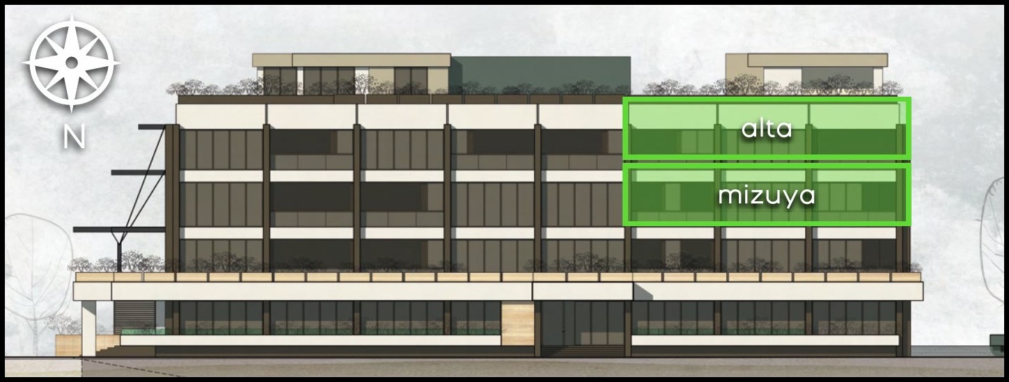 alta highlighted on the elevation design study