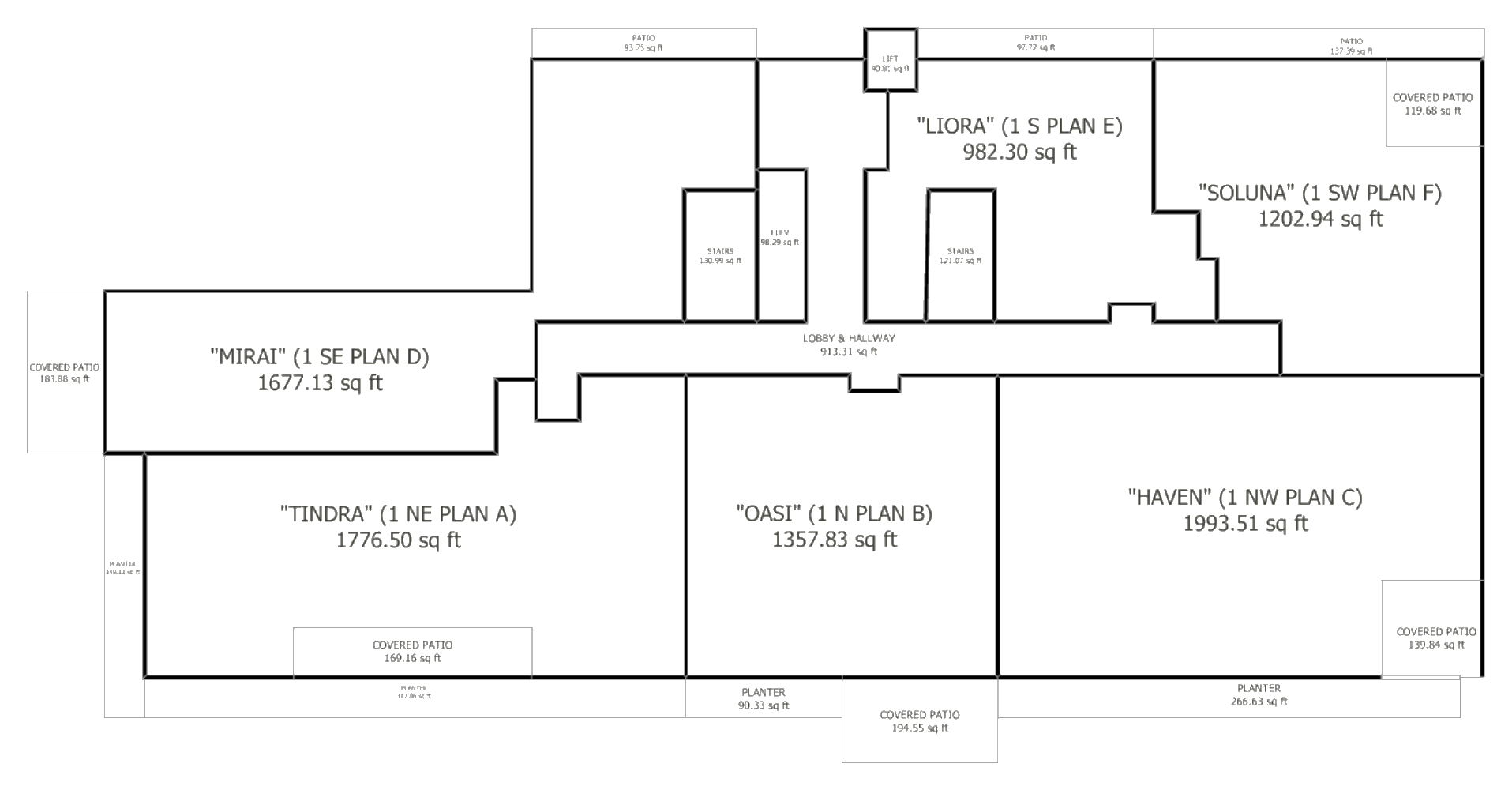 Level One floor plate — haven
